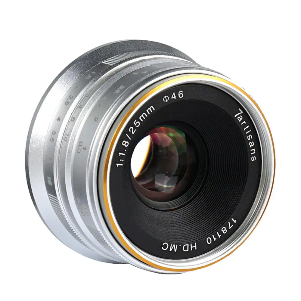 7 artisans 25mm F1.8 Prime Lens for All Sony E Mount /Canon EOS-M Single Series / Fuji FX Mou | Электроника