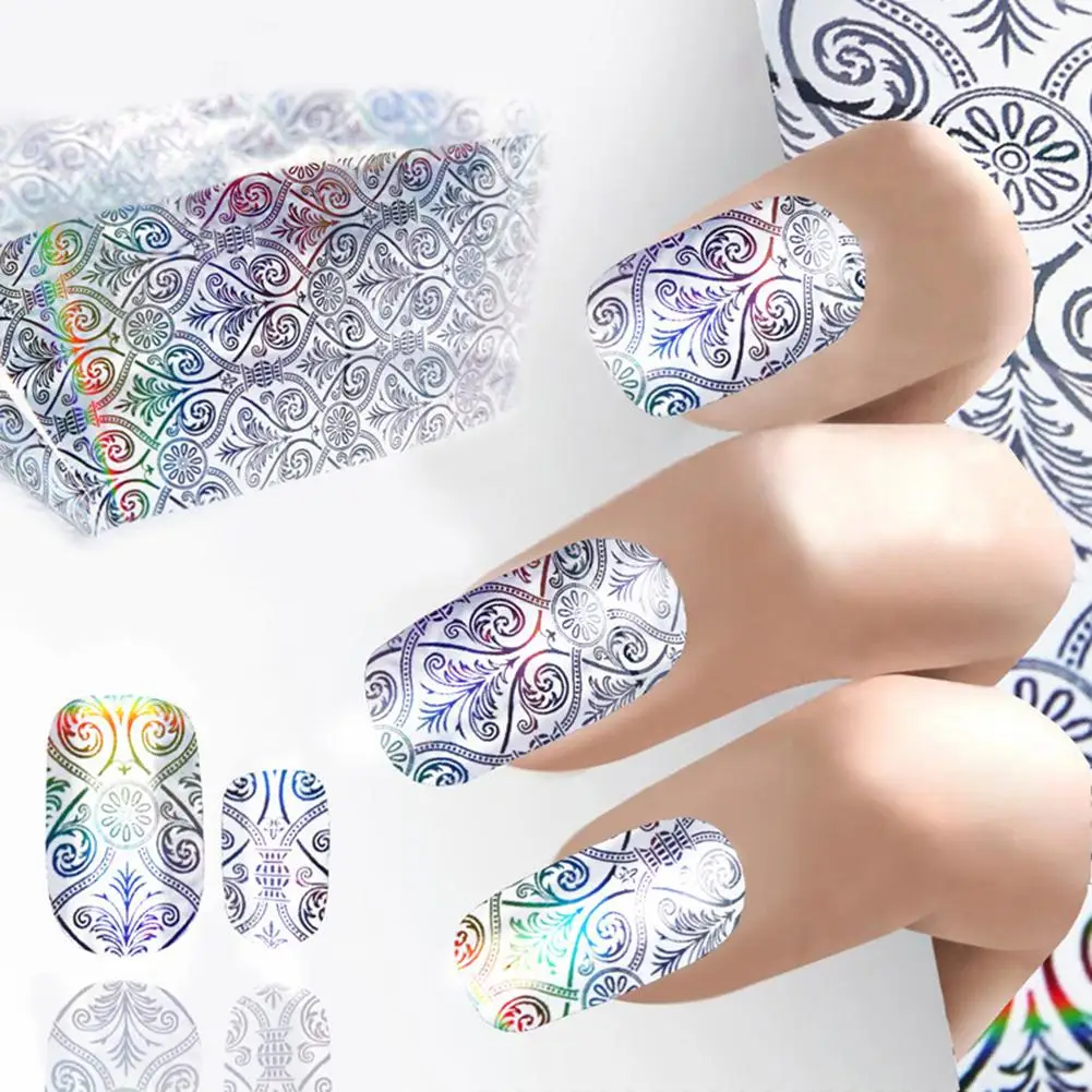 1 шт блестящая Фольга для ногтей переводная наклейка лазерная бумага дизайна