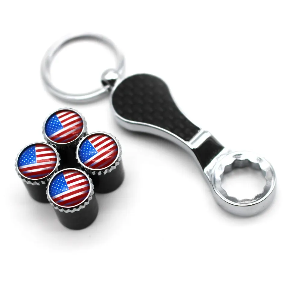 5 шт./компл. эмблема американского национального флага Авто колеса шины воздушный