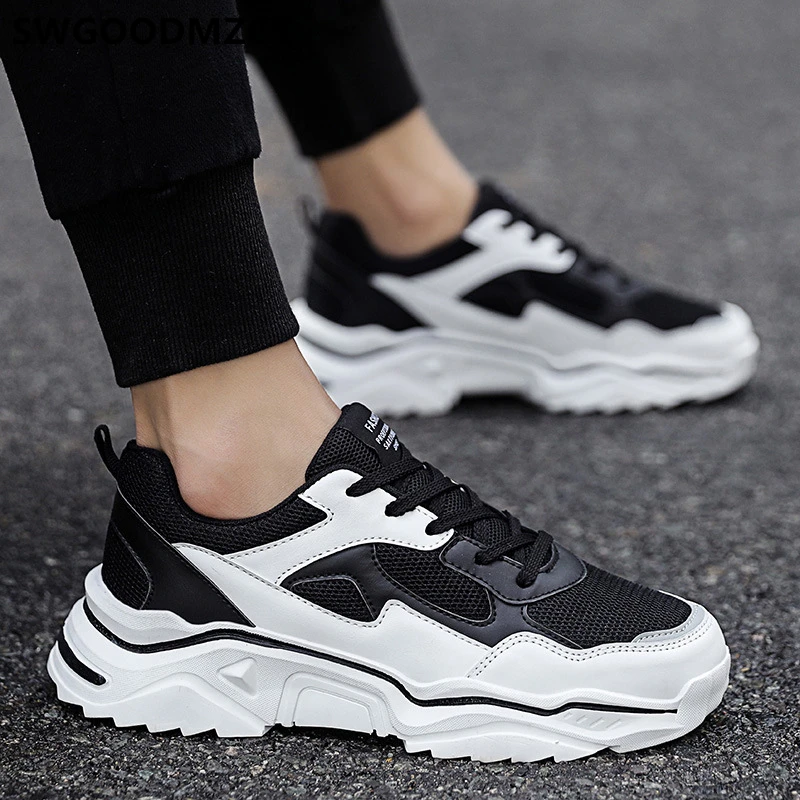 Папа обувь мужская Вулканизированная на не сужающемся книзу массивном каблуке