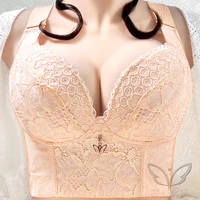 lace long line bras for women wire free padded lingerie sexy plus size underwear corset brassiere