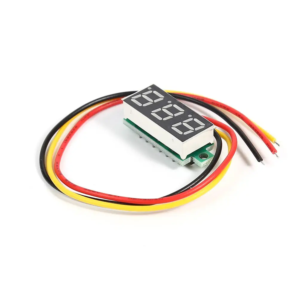 3 5-дюймовый DC 0-0 28 V 3-проводной micro meter вольтметр светодиодный дисплей цифровой