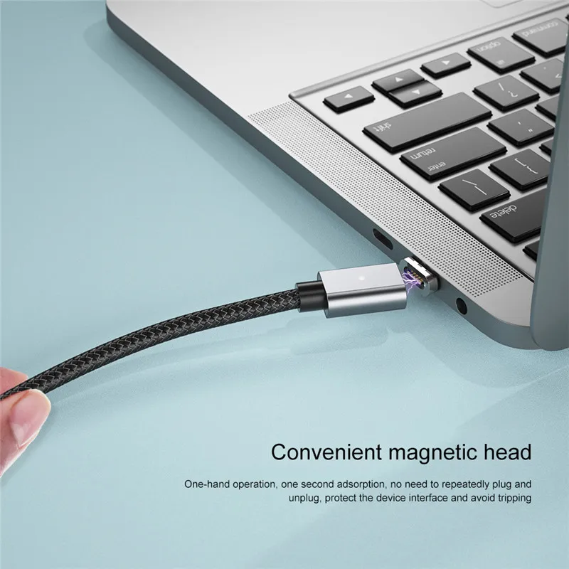 100 Вт магнитного типа C микро USB кабель 5A быстрой зарядки QC4.0 Переходник PD Type для