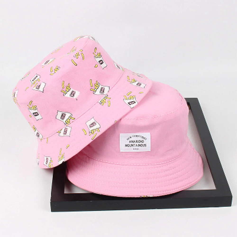 Панама мужская шляпа-Панама женская летняя с мультяшным принтом Рыбацкая шляпа