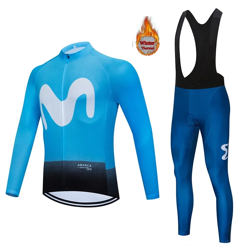 Мужская Джерси для велоспорта зима 2020 флис плюс бархат шерсть теплый костюм