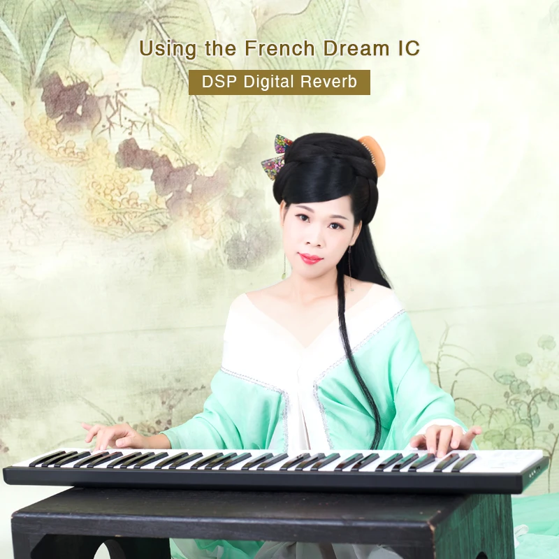 Цифровой MIDI контроллер piano 49 клавиши электронная клавиатура USB беспроводной