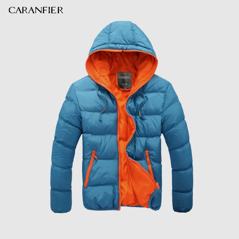 Мужская парка на молнии CARANFIER повседневная однотонная M XXXXL зима 2019|Мужские парки|