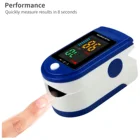 Пульсоксиметр SpO2, прибор для измерения пульса и уровня кислорода, с OLED дисплеем и ремешком, 10 шт.
