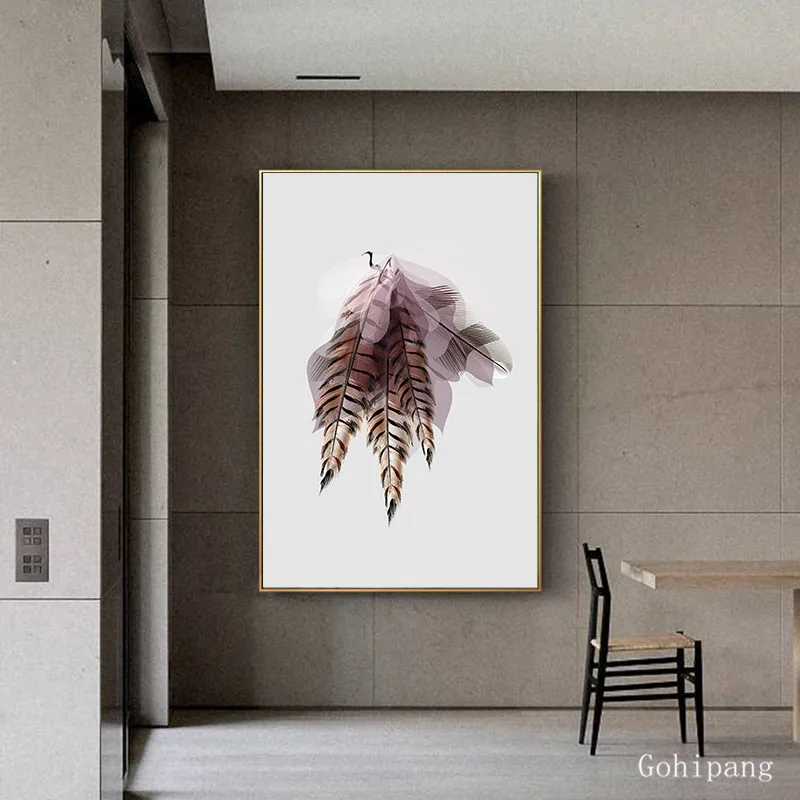 Абстрактная Картина на холсте Крыло ангела красочная модная художественная