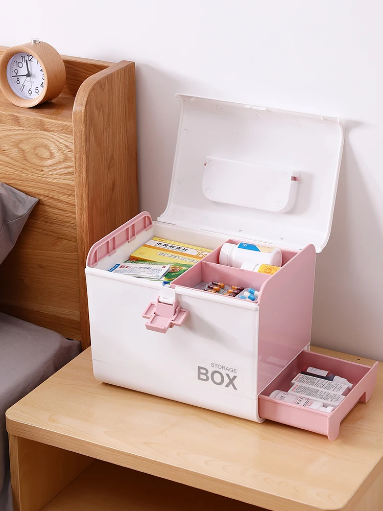 Medicine Box Household First-Aid Kit Small Family Pack Emergency First Aid Storage | Дом и сад