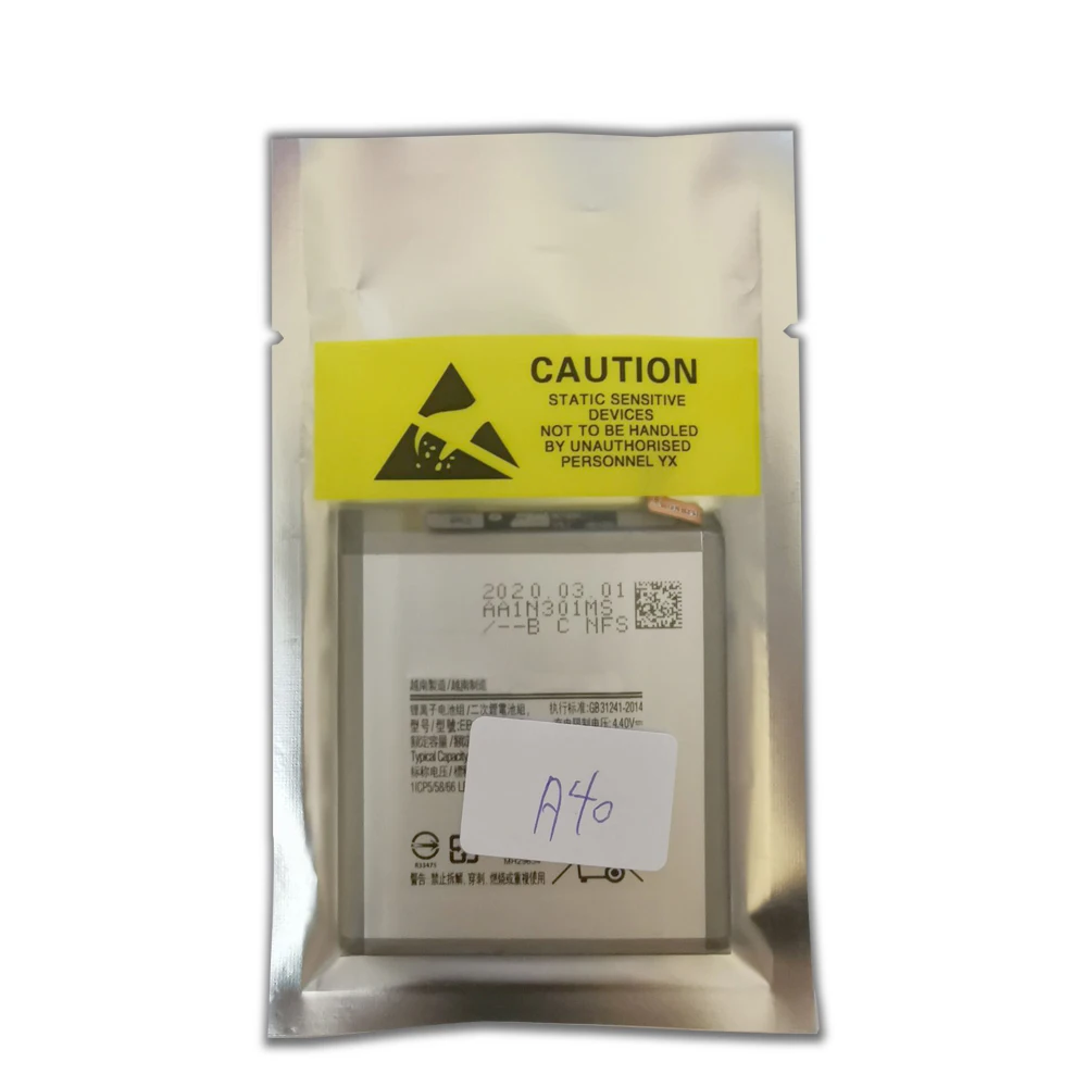 

Original Phone Battery For Samsung Galaxy A40 A405F 3100mAh High Capacity Bateria Replacement For A40 A405F Bateria Replacemen
