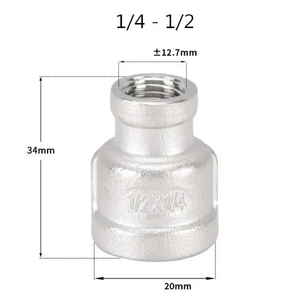 

Редукторы резьбы из нержавеющей стали 304
