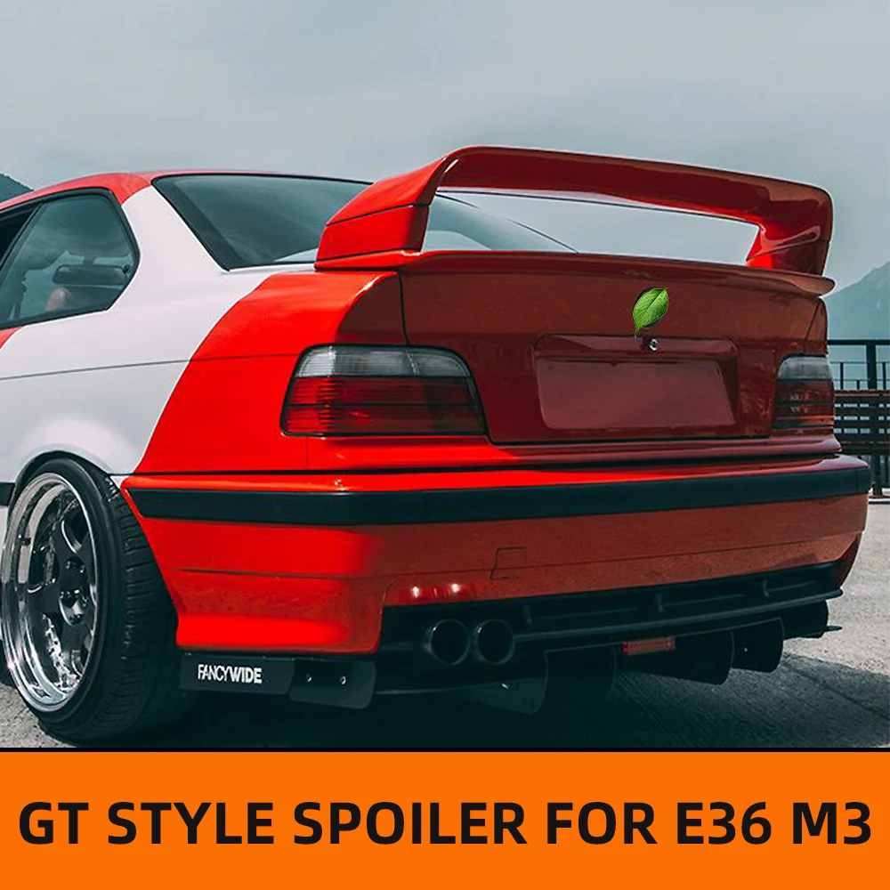 Автомобильный спойлер на крышку багажника для BMW E36 M3 GT Style задний из АБС-пластика