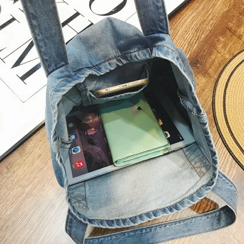 Модные женские туфли из джинсовой ткани на каждый день модные сумки плечо