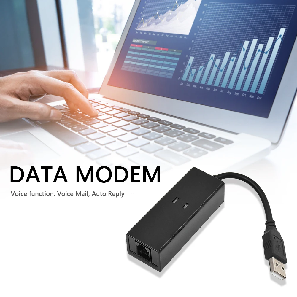 Внешний Dial Up Voice Fax данных модем 56K usb кабель для передачи данных/факс телефона один