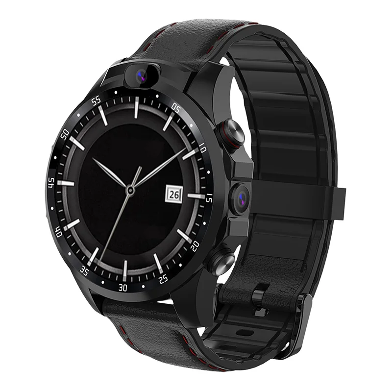 Black JingTider V9 4G Смарт-часы MTK6739 четырехъядерный 3 ГБ+ 32 Гб 1,6 дюйма Смарт-часы 800 мАч двойной 5.0MP камера gps Bluetooth Android 7,1 OS - Цвет: Black