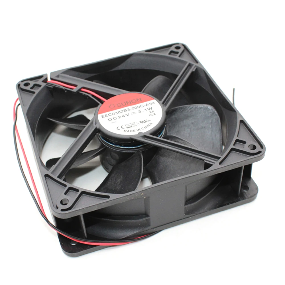 

New original EEC0382B3-000C-A99 SUNON built quasi-fan 12038 24V 12CM silent cooling fan