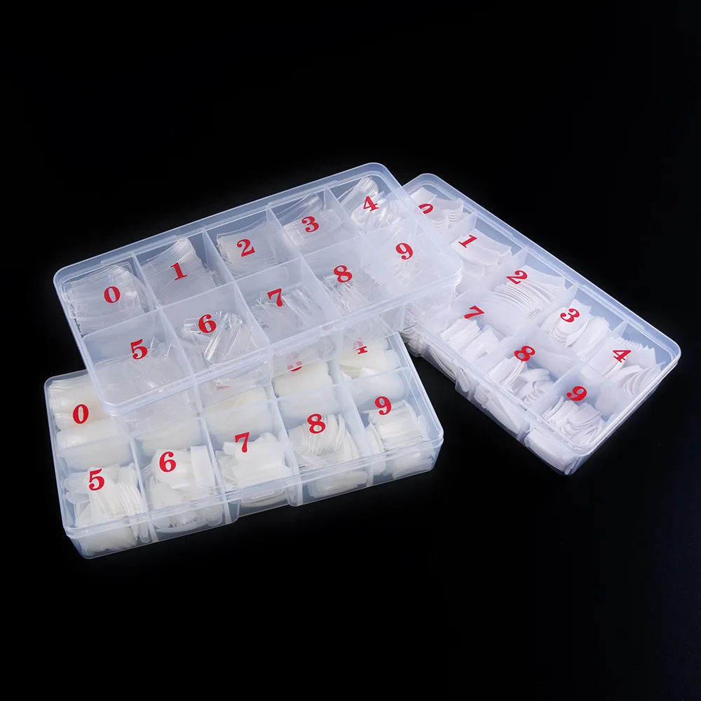 

500pcs/box of False Nail Half-cover Nails Natural/white/transparent Nail Molds Fake Nails Nail Supplies for Professionals
