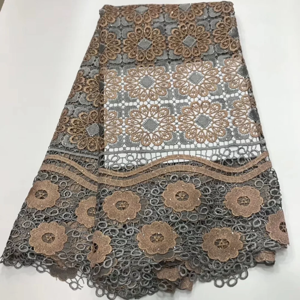 New Arrives 2020 Nigerian cord lace net mesh fabric African Stones Guipure Fabric For Evening Party Dresses | Дом и сад