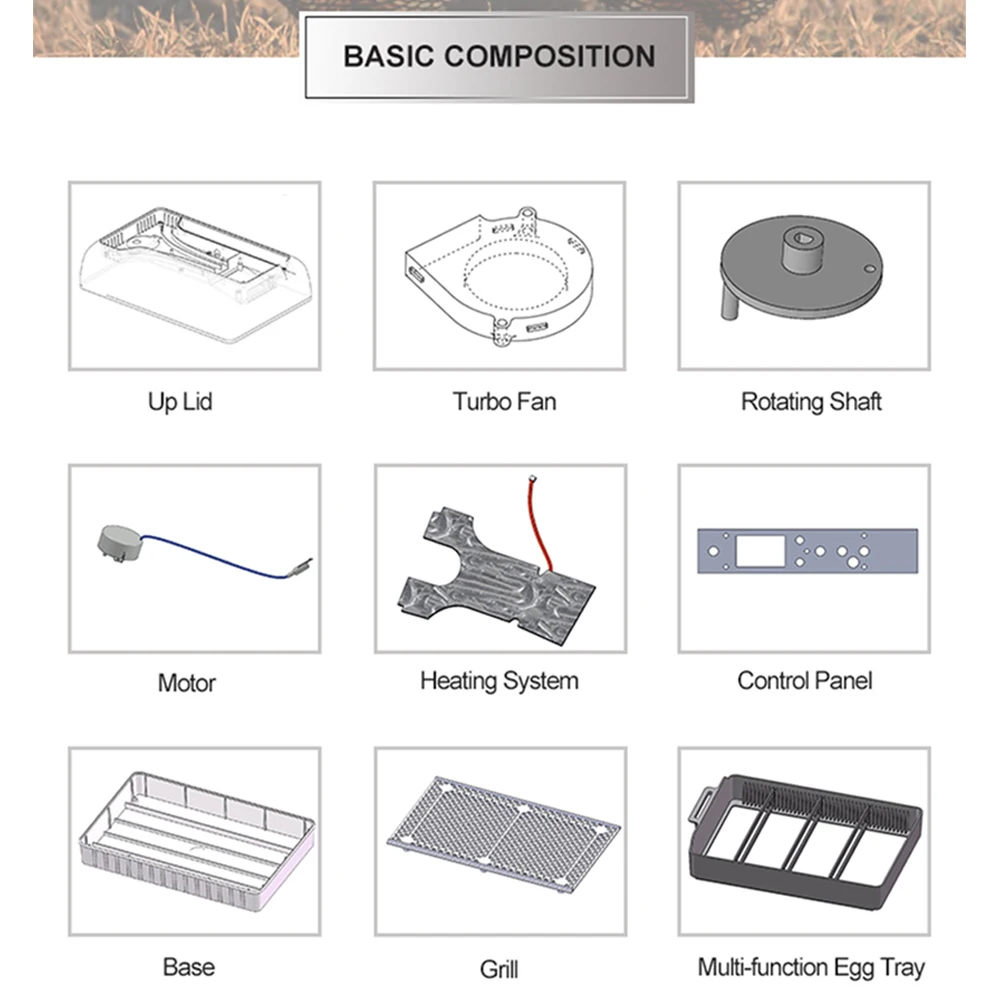 

12 Eggs Automatic Digital Incubator Hatcher For Farm Chicken Duck Bird Poultry Quail Eggs Home Use Hatchery Machine Brooder