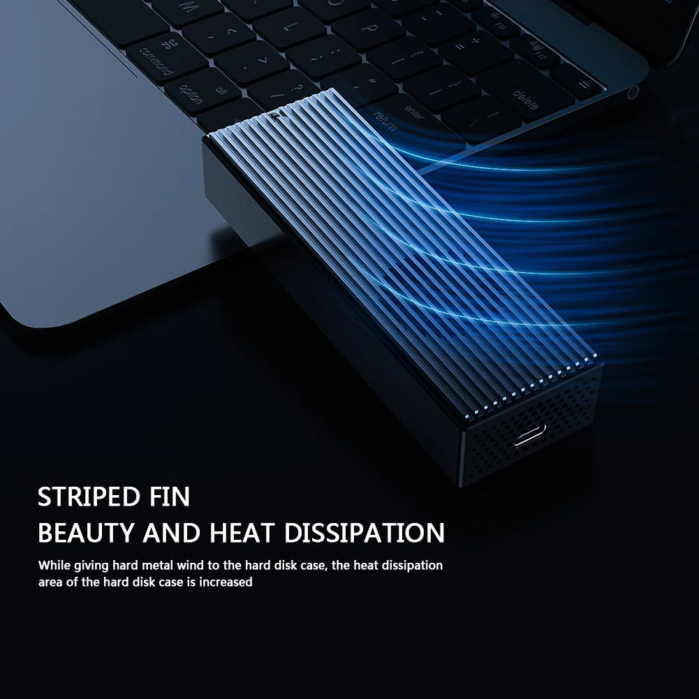 ORICO USB3.2 20Gbps M.2 NVMe SSD Box USB 3.2 GEN2x2 M2 NGFF NVMe Type-C Solid State Drive Enclosure Case Caddy with Cooling Fan
