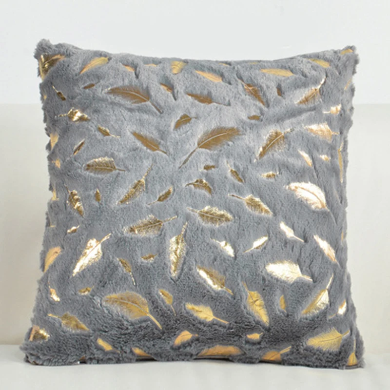 Супермягкий чехол для подушки короткая плюшевая диванная подушка Простой