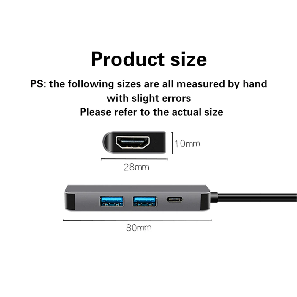 KawBrown 4 в 1 мульти USB C док-станция Поддержка типа к 3 0/HDMI 4K/PD Зарядка для ноутбука Macbook