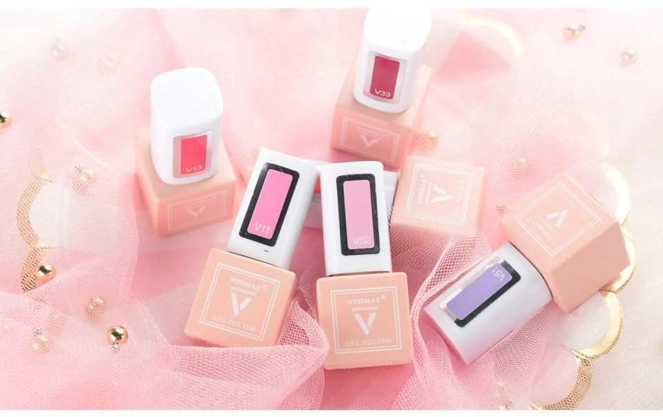 1 bottle 8ml fashion private label varnish long lasting pink Soak Off Nail Art Gel Varnish Gelpolish Manicure | Красота и здоровье