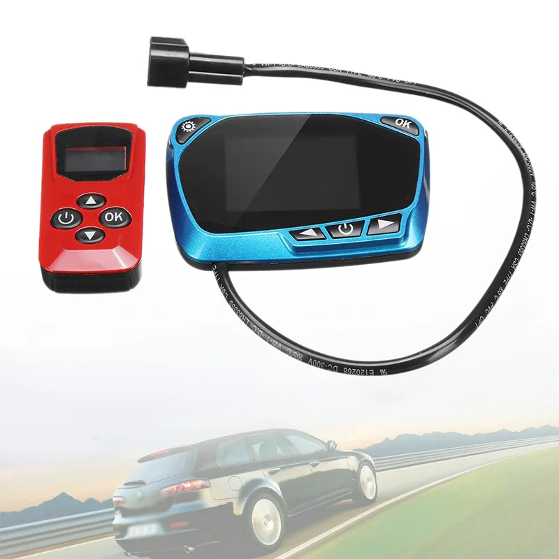 12V / 24V Синий ЖК дисплей монитор стояночный отопитель выключатель Универсальный