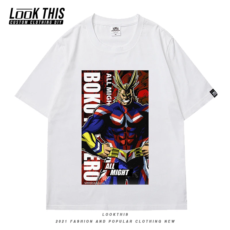

Cool Anime My Hero Academia Female Unisex T-shirts Casual E Girl Womens T-shirts Bakugou Harajuku Street Print Tops & Tees