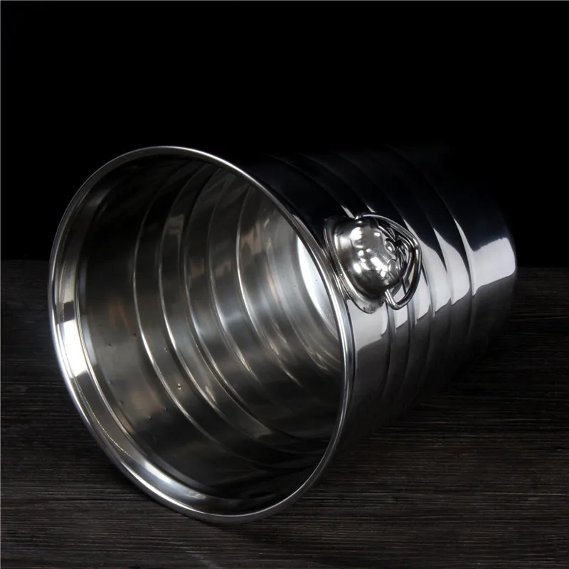 3л 5л 7л нержавеющая сталь барное ведро для льда две ручки шампанского вина коса