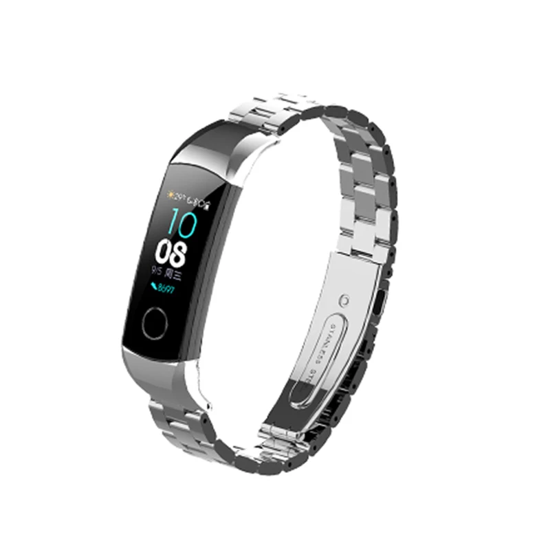 

Металлический браслет ремешок для Huawei Honor Band 5/4 стандартная версия Смарт-Браслет спортивный браслет ремешок для honor Band 4 нержавеющая сталь