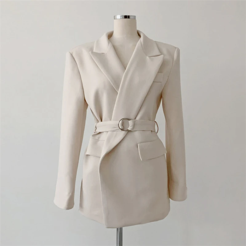 Новинка 2020 осенне зимние женские блейзеры куртки с карманами в Корейском стиле