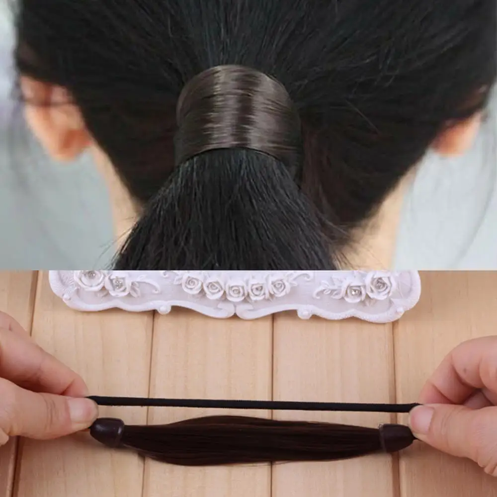6 шт. Женская эластичная резинка для волос прически конский хвост | Шиньоны и