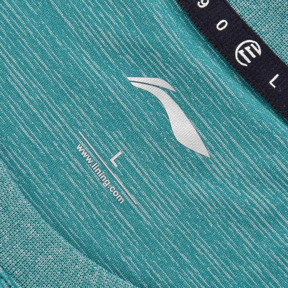 Мужские футболки для тренировок Li Ning повседневные спортивные с подкладкой из