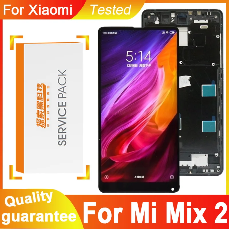 100% Tested 5.99'' Display Replacement For Xiaomi Mi Mix 2 LCD Touch Screen Digitizer Assembly Mix2 | Мобильные телефоны и