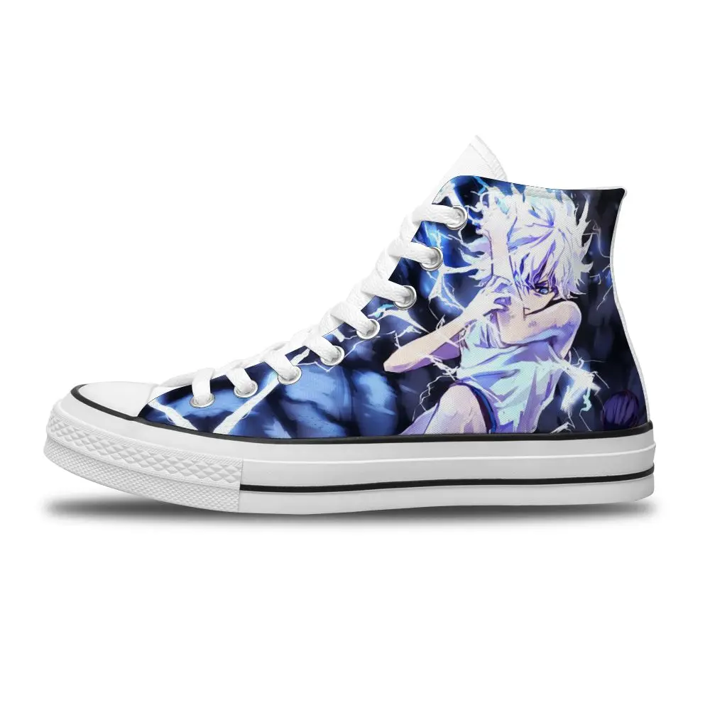 

Охотник X Hunter Горячая японская аниме мультфильм Персонализированная нескользящая обувь для отдыха для мужчин унисекс трендовая Высокая Бр...