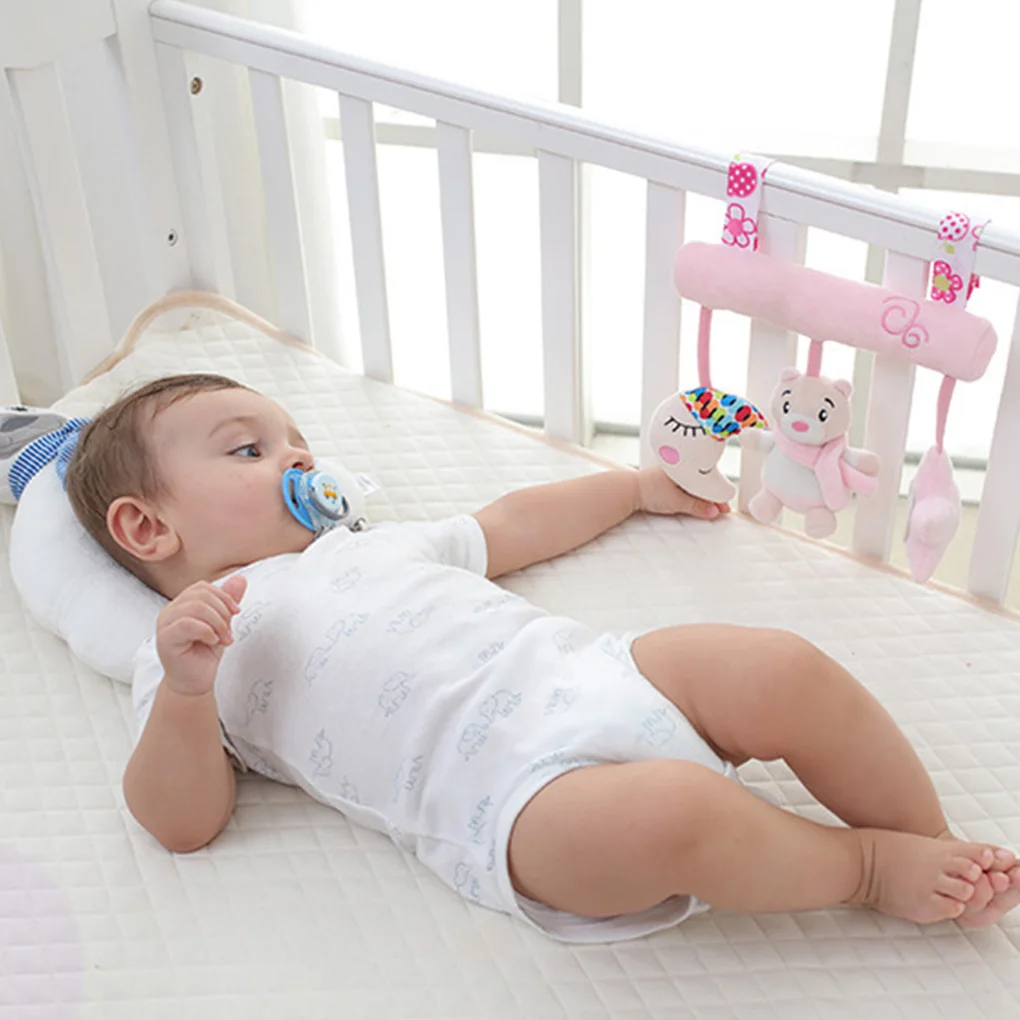 

Baby Hanging Car Seat Toy Infant Star Moon Music Plush Decoration Stroller Crib Cartoon Pendant
