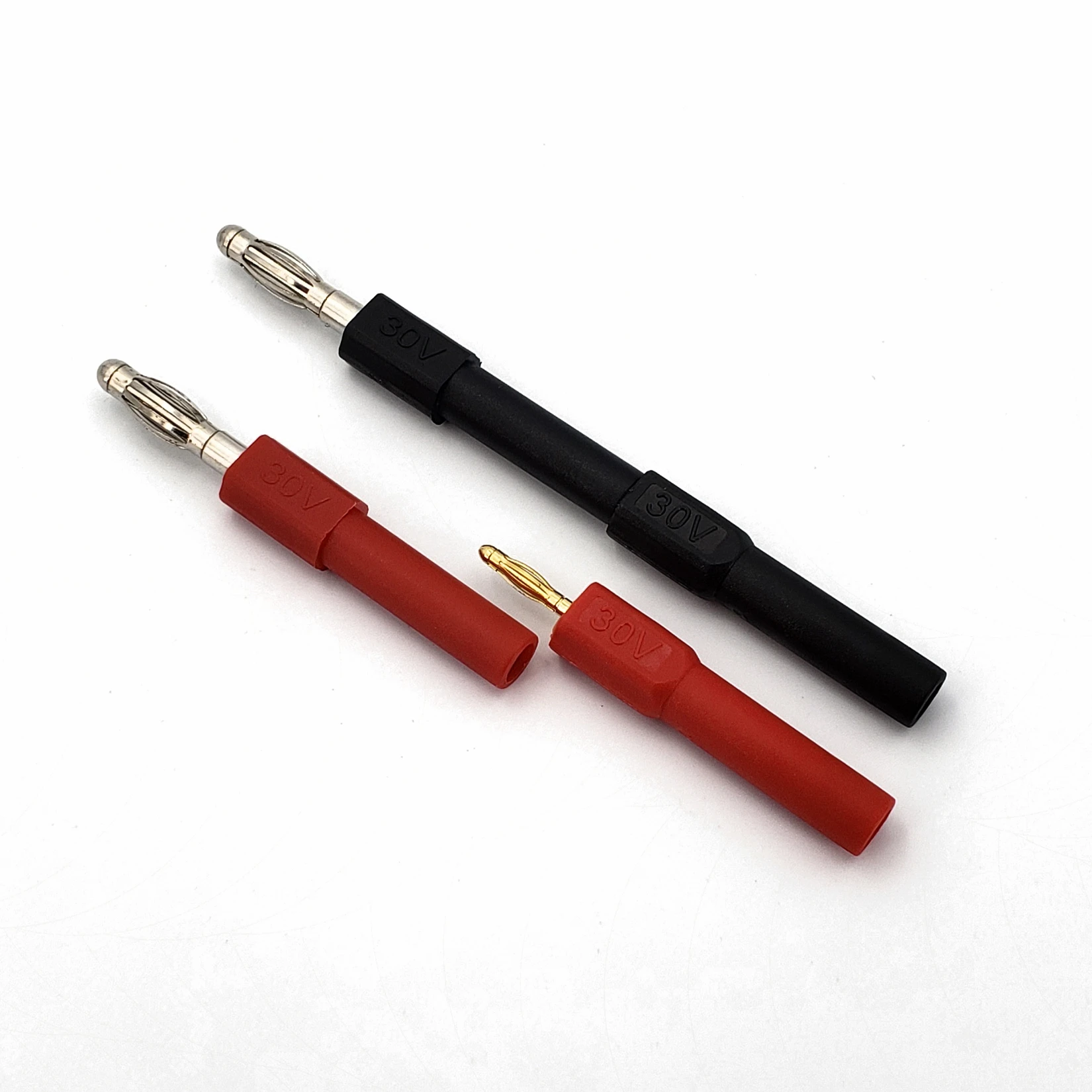 10 шт. красная и черная латунная штепсельная вилка типа банан 4 мм на 2 разъем