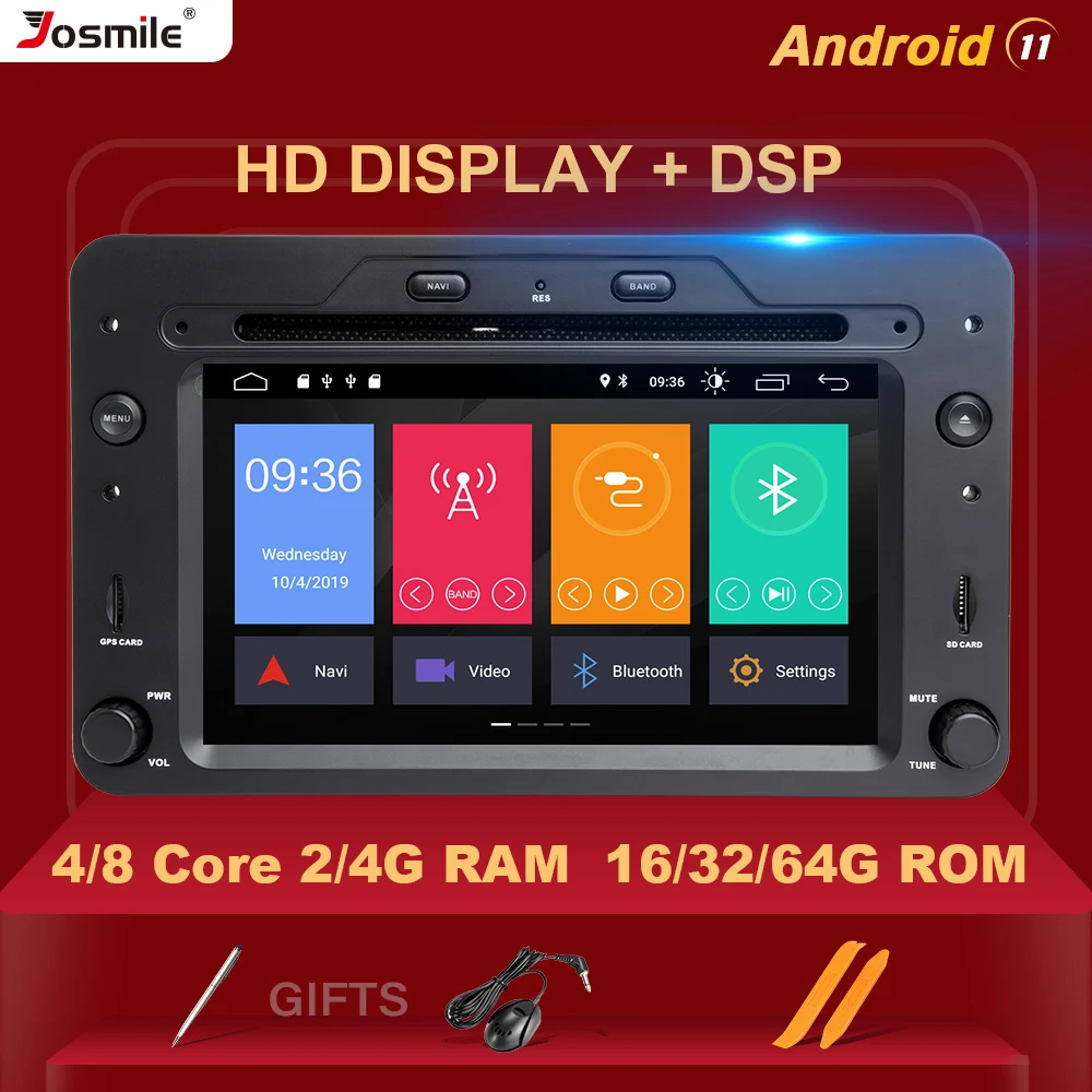 DSP 4 Гб 64 Авторадио 2 din Android 11 автомобильный DVD для Alfa Romeo 159 автомобиль Brera Spider Sportwagon