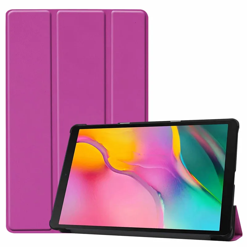 Кожаный чехол для Funda Samsung Galaxy Tab A 10 1 2019 с трехслойной подставкой планшета T510