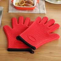 kitchen silicone thermal insulation gloves high temperature resistant anti slip heat resistant bakery microwave oven oven heat