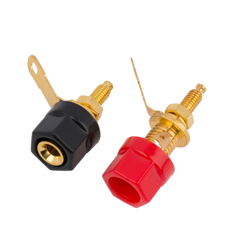 1PCS JS-910B 4mm Banana Plug Jack Socket Female Binding Post For Speaker Audio Terminals Splice | Электроника