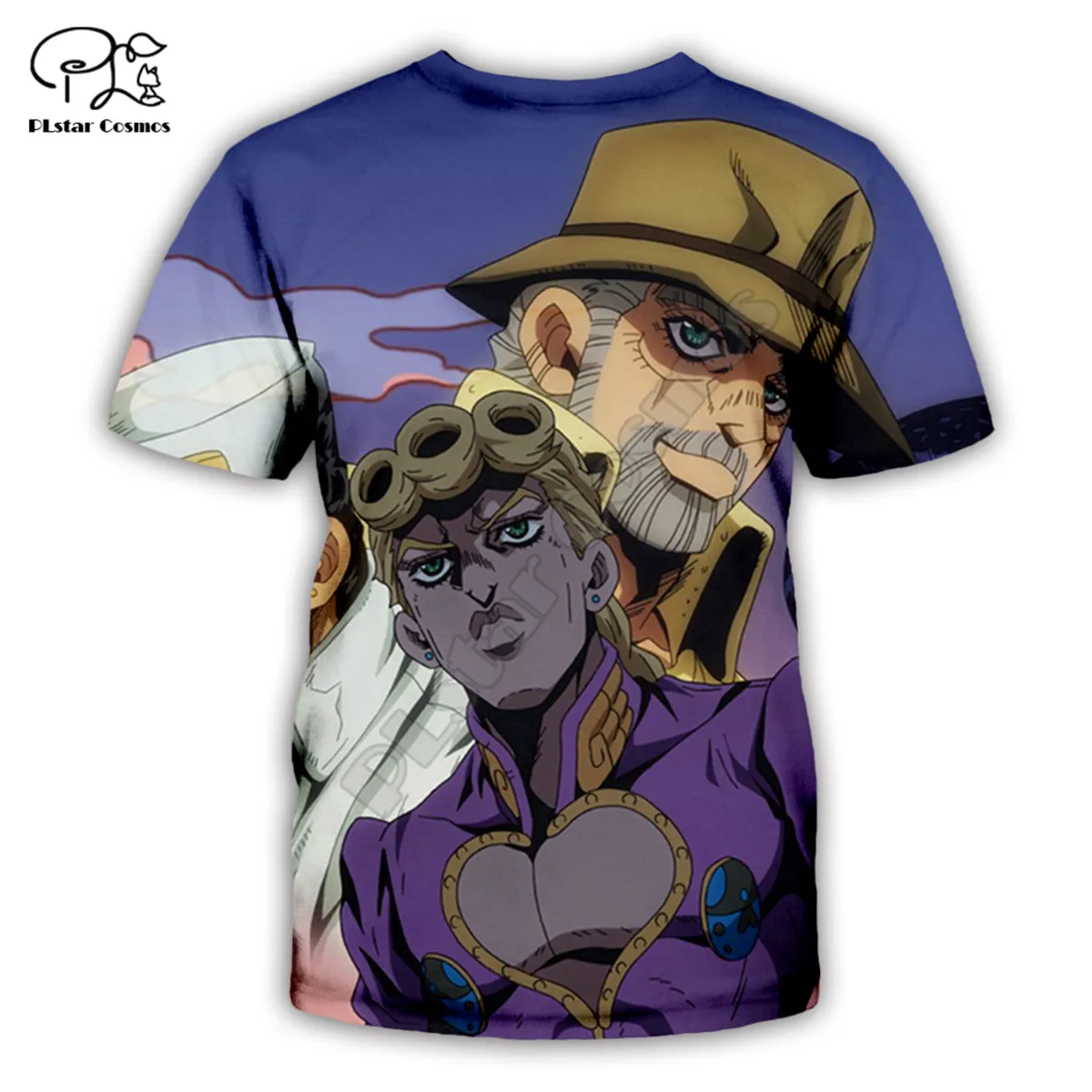 

2020JOJO's Bizarre adventure 3D Printed Men for women t shirt Harajuku summer Short sleeve shirt Casual T-shirt top style-2