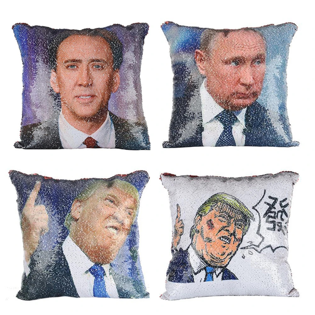 Супер Сияющий козырь Реверсивный цвет меняющая Подушка Чехол Волшебная