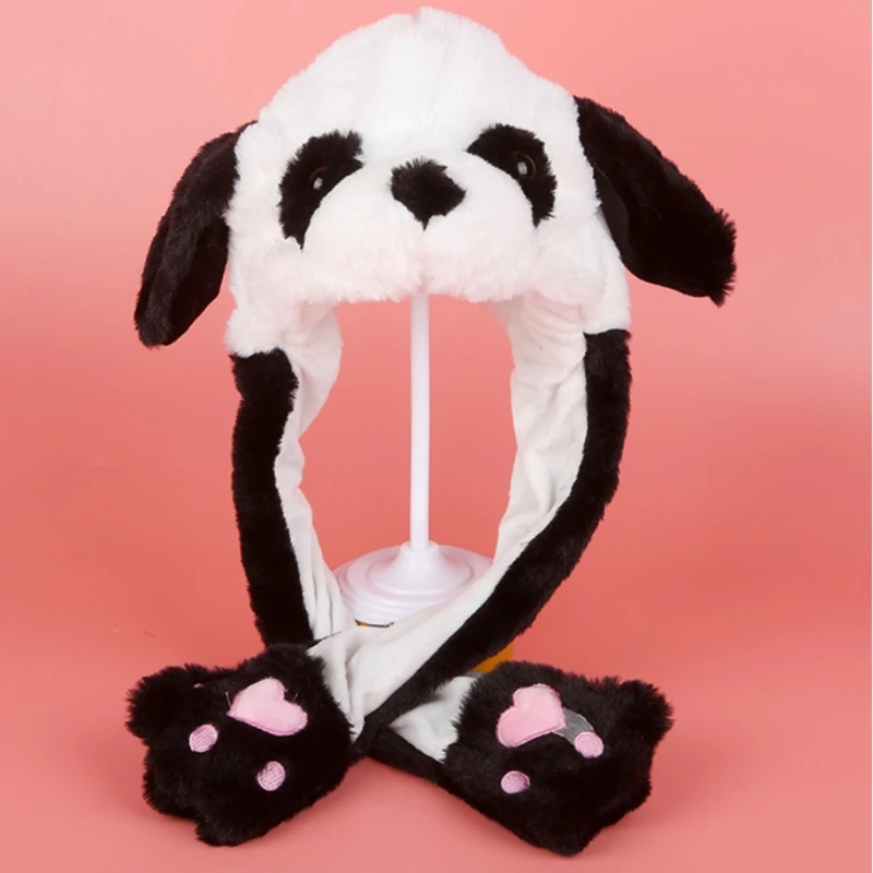 Adult Kids Light Up Plush Animal Hat 