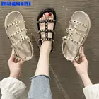 Сандалии женские с застежкой и ремешком, мягкие удобные туфли на каблуке, универсальные туфли для маффинов, лето 2021