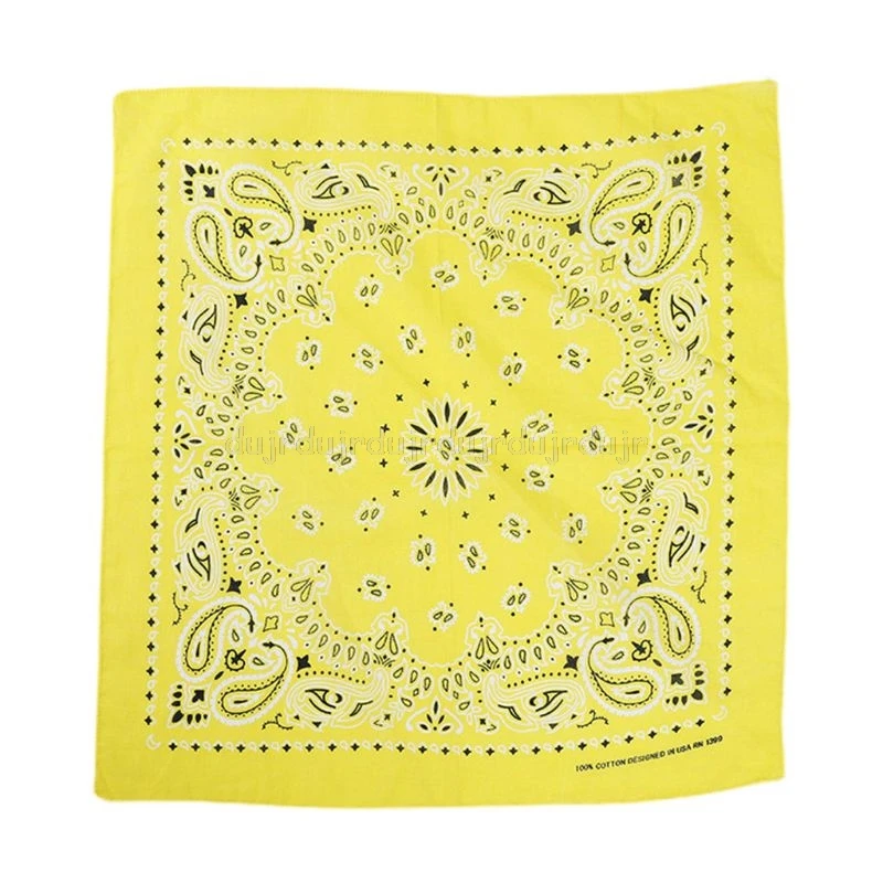 Носовой платок в этническом стиле хип хоп бандана 15 цветов Ретро стиль цветочный
