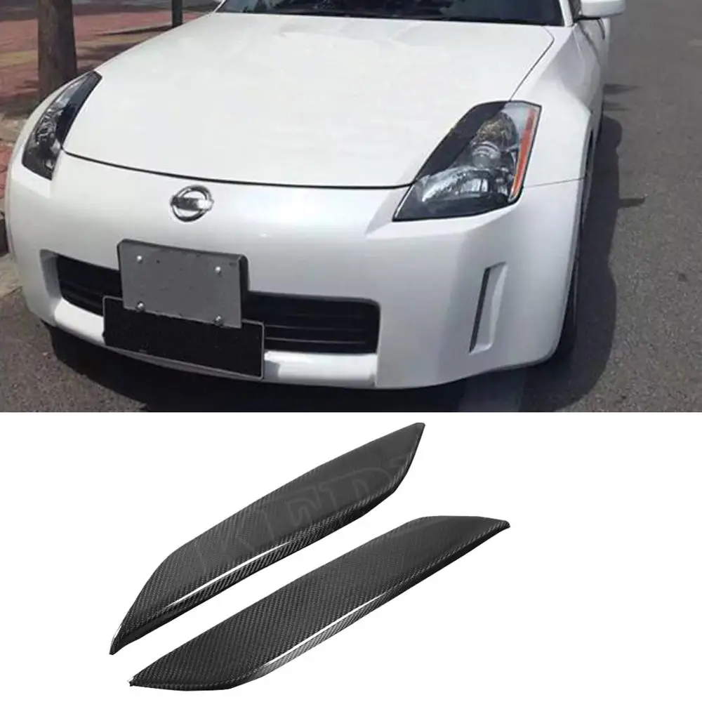 350z углеродное волокно брови все автомобильные фары губы высокое качество