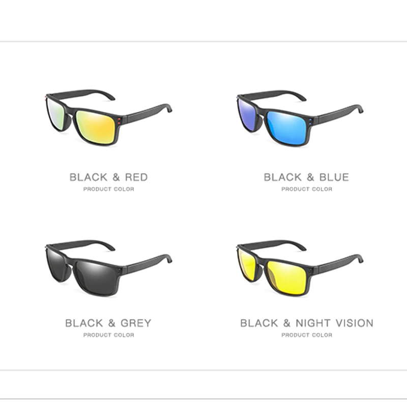 Поляризованные солнцезащитные очки унисекс квадратные Винтажные